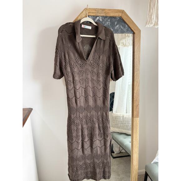 Free People Beach Islamadora Crochet Knit Maxi Dress - Picture 2 of 8